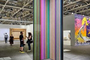 [Gerhard Richter][0], _STRIP-TOWER_ (2023). Art Basel Unlimited 2023 (15–18 June 2023). Courtesy Ocula. Photo: Charlie Hui, Viswerk.


[0]: https://ocula.com/artists/gerhard-richter/